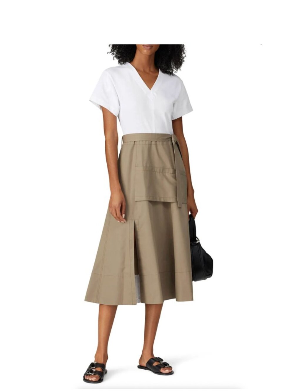 3.1 Phillip Lim Short Sleeve Utility Midi Dress